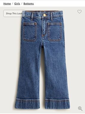 J.Crew Girls' Sailor stretch denim trouser jean 5